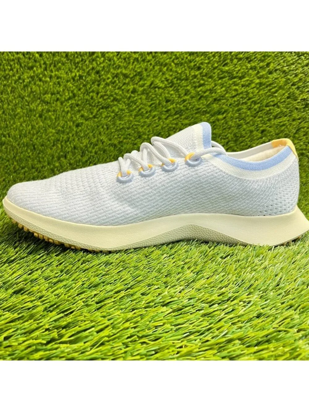 Allbirds Tree Dasher 2 Mens Size 13.5 Blue Beige Athletic Running Shoes Sneakers